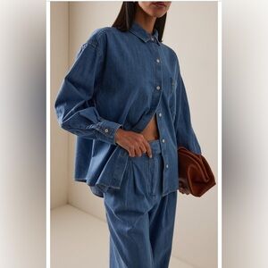 Jenni Kayne Parker Oversized Shirt Sz S